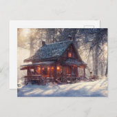 Winterlandschaft Postkarte (Vorne/Hinten)