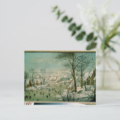 Winterlandschaft Postkarte (Stehend Vorderseite)
