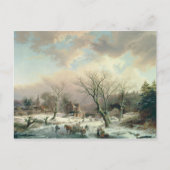 Winterlandschaft Postkarte (Vorderseite)