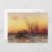 Winterlandschaft Postkarte (Vorne/Hinten)