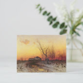 Winterlandschaft Postkarte (Stehend Vorderseite)