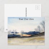 Winterlandschaft Postkarte (Vorne/Hinten)