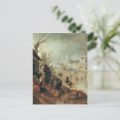 Winterlandschaft Postkarte (Stehend Vorderseite)