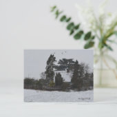 Winterlandschaft Postkarte (Stehend Vorderseite)