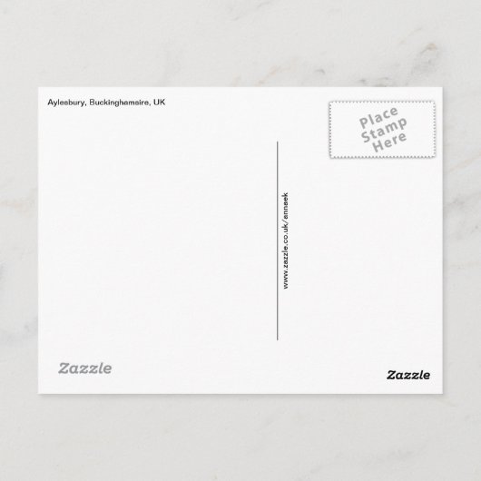 Winterlandschaft Postkarte (Rückseite)