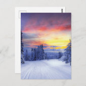 Winterlandschaft Postkarte (Vorne/Hinten)