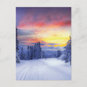 Winterlandschaft Postkarte (Vorderseite)