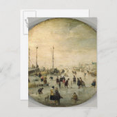 Winterlandschaft Postkarte (Vorne/Hinten)