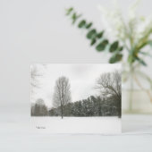 Winterlandschaft Postkarte (Stehend Vorderseite)