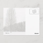 Winterlandschaft Postkarte (Rückseite)