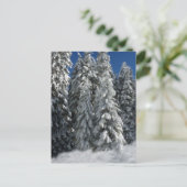 Winterlandschaft Postkarte (Stehend Vorderseite)