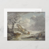 Winterlandschaft Postkarte (Vorne/Hinten)