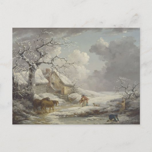 Winterlandschaft Postkarte (Vorderseite)
