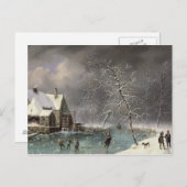 Winterlandschaft Postkarte (Vorne/Hinten)