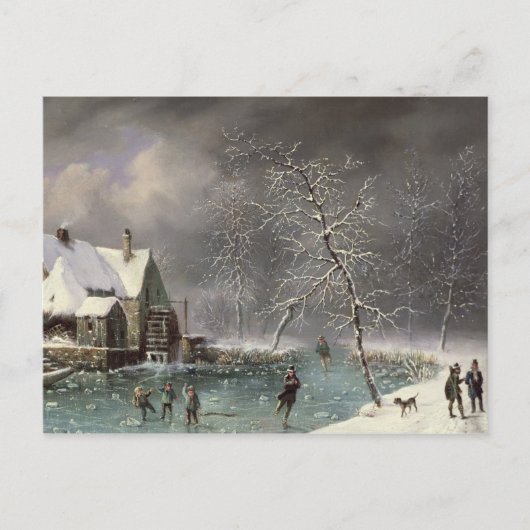Winterlandschaft Postkarte (Vorderseite)