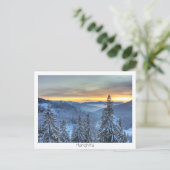 Winterlandschaft Postkarte (Stehend Vorderseite)