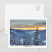 Winterlandschaft Postkarte (Vorne/Hinten)