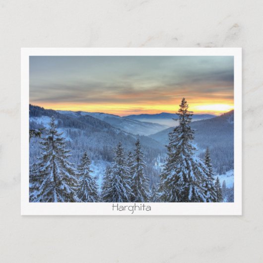 Winterlandschaft Postkarte (Vorderseite)