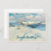 Winterlandschaft Postkarte (Vorne/Hinten)