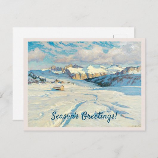 Winterlandschaft Postkarte (Vorne/Hinten)