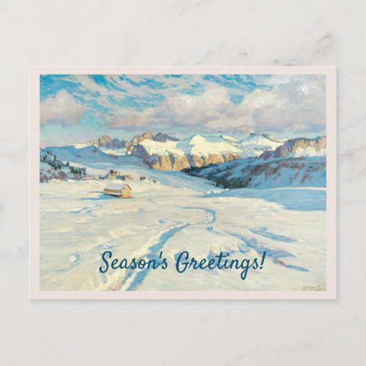 Winterlandschaft Postkarte (Vorderseite)