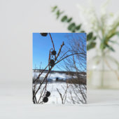 Winterlandschaft Postkarte (Stehend Vorderseite)