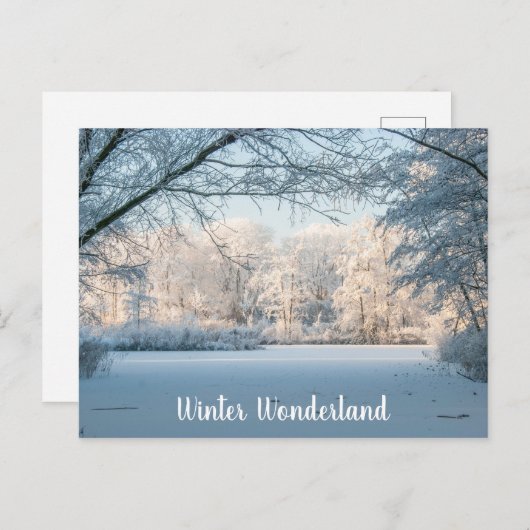 Winterlandschaft Postkarte (Vorne/Hinten)