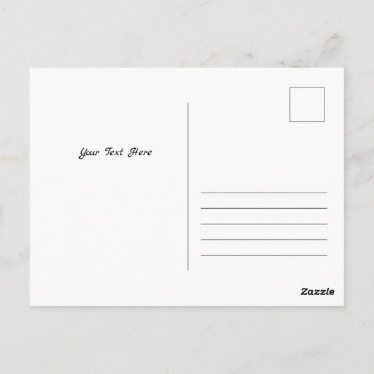 Winterlandschaft Postkarte (Rückseite)