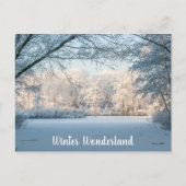 Winterlandschaft Postkarte (Vorderseite)