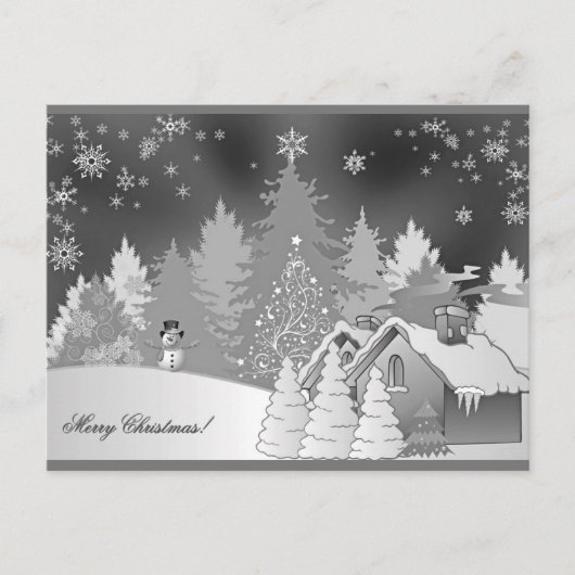 Winterlandschaft Postkarte (Vorderseite)