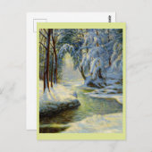 Winterlandschaft, Postkarte (Vorne/Hinten)
