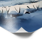 Winterlandschaft Print Fotodruck (Ecke)