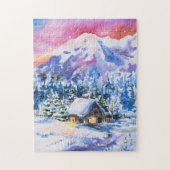 Winterlandschaft Puzzle (Vertikal)