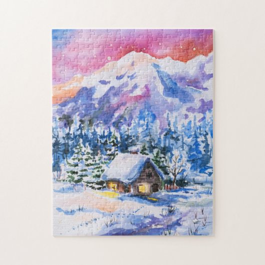 Winterlandschaft Puzzle (Vertikal)