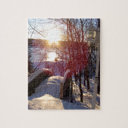 Winterlandschaft Puzzle (Vertikal)
