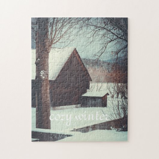 Winterlandschaft Puzzle (Vertikal)