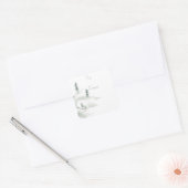 Winterlandschaft Quadratischer Aufkleber (Umschlag)