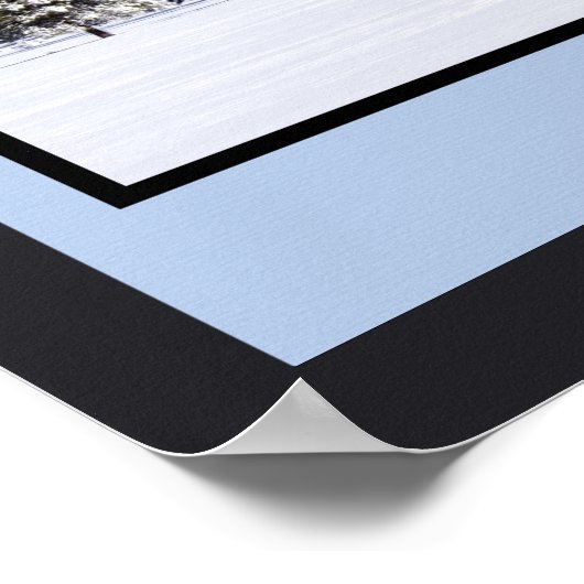 Winterlandschaft San Francisco Gipfel im Schnee Poster (Ecke)