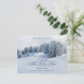 Winterlandschaft Save the Date (Stehend Vorderseite)
