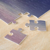 Winterlandschaft, Schloss im Schnee, Retro-Schloss Puzzle (Seite)
