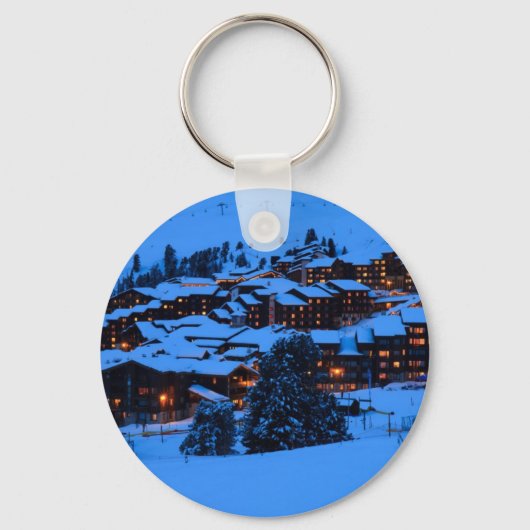 Winterlandschaft Schlüsselanhänger (Vorderseite)