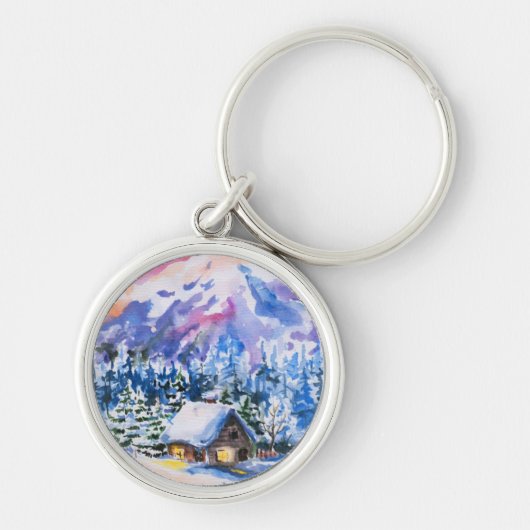 Winterlandschaft Schlüsselanhänger (Vorne)