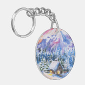 Winterlandschaft Schlüsselanhänger (Vorderseite links)