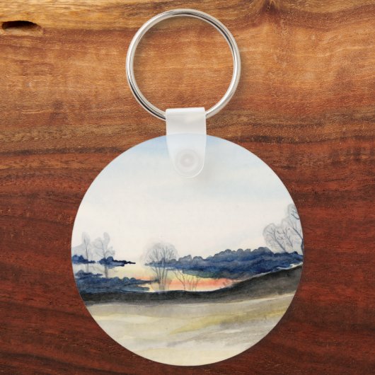 Winterlandschaft Schlüsselanhänger (Rückseite)