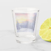 Winterlandschaft Schnapsglas (Rückseite)