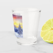 Winterlandschaft Schnapsglas (Rechts)