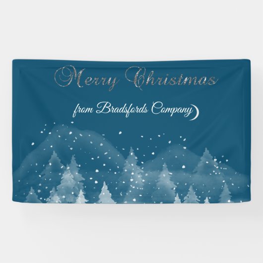 Winterlandschaft Schnee Banner (Horizontal)
