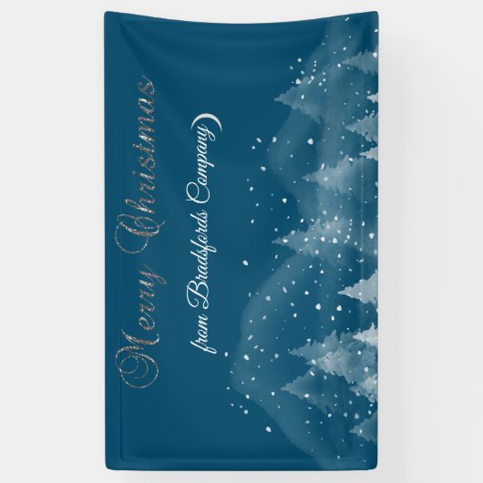 Winterlandschaft Schnee Banner (Vertikal)