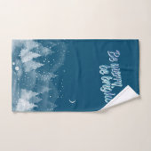 Winterlandschaft Schnee Blauer Urlaub Badhandtuch Set (Handtuch)