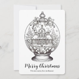 Winterlandschaft Schnee Galerie Al Porto Feiertagskarte